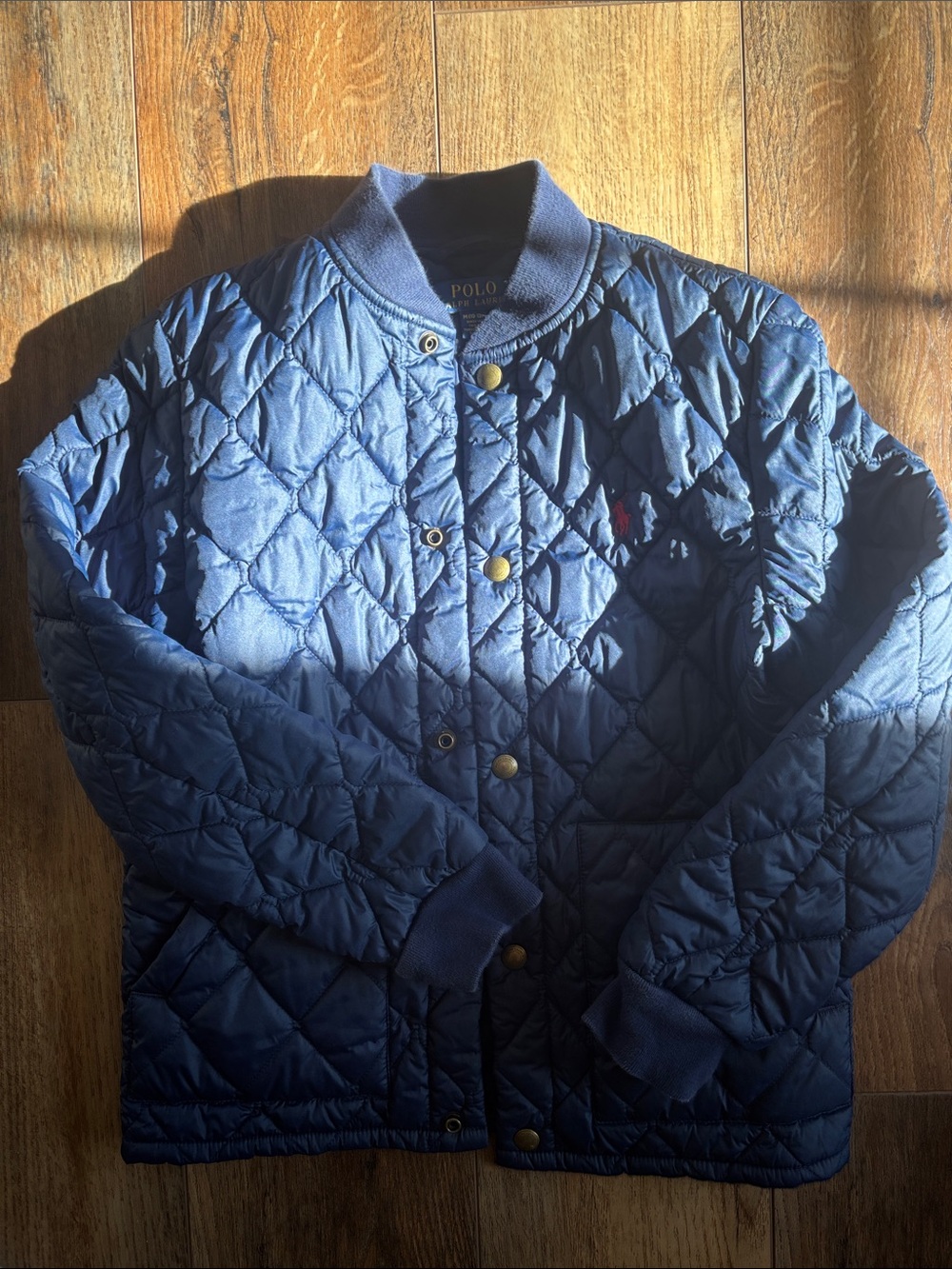 Polo by Ralph Lauren Quilted Navy Blue Bomber Jacket